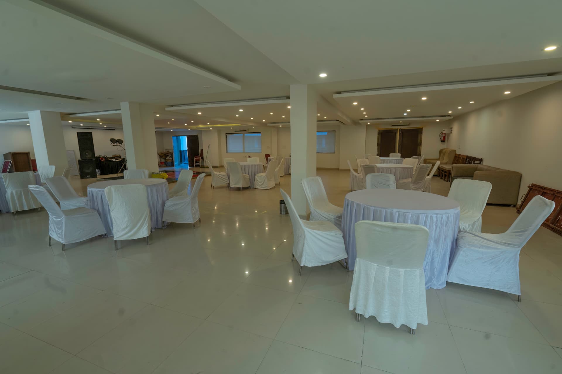 Banquet set up for a corporate event at Excel Hotels & Resorts, Bhimtal