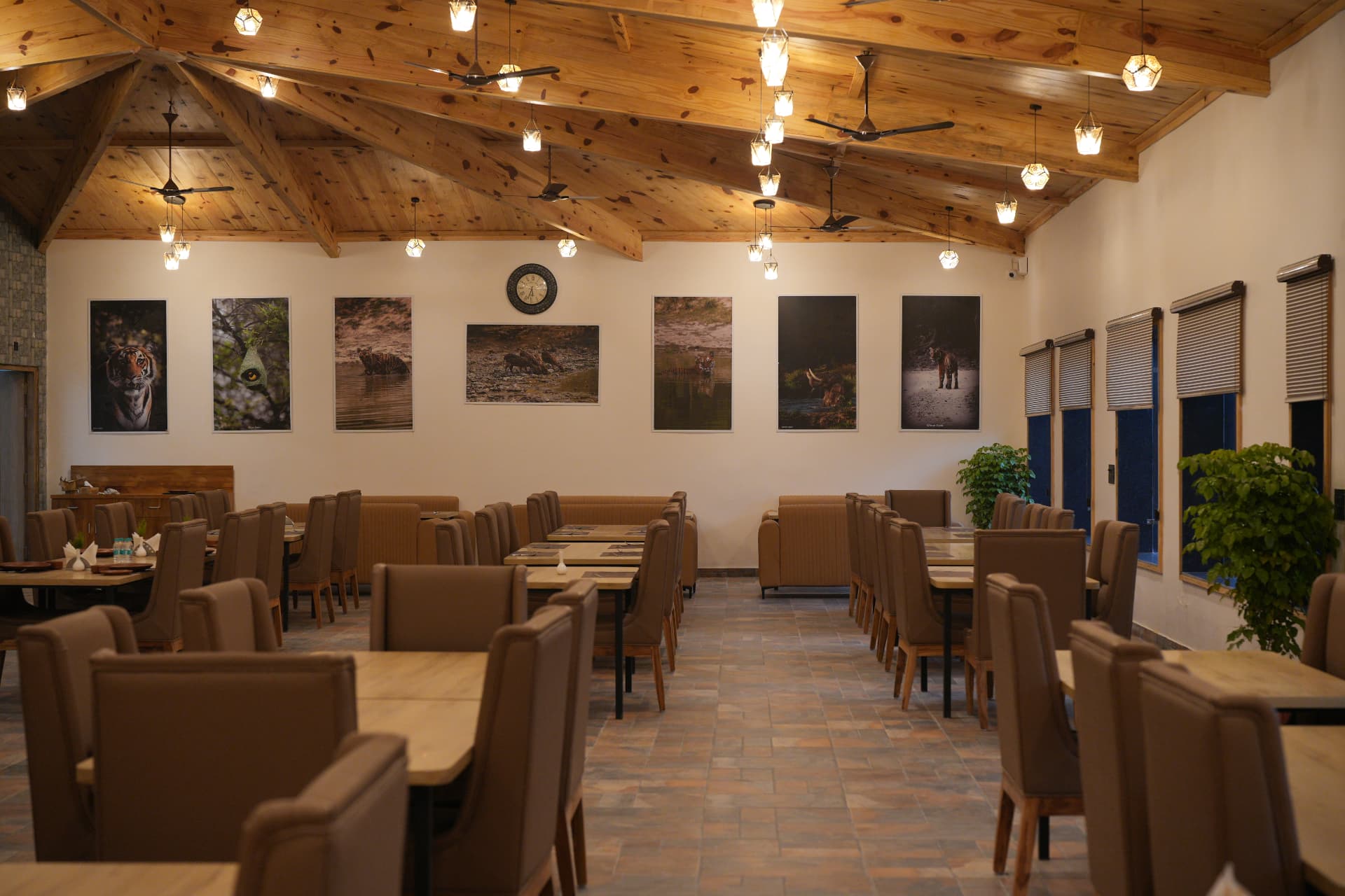 Dining hall at The Banyan Retreat, Jim Corbett