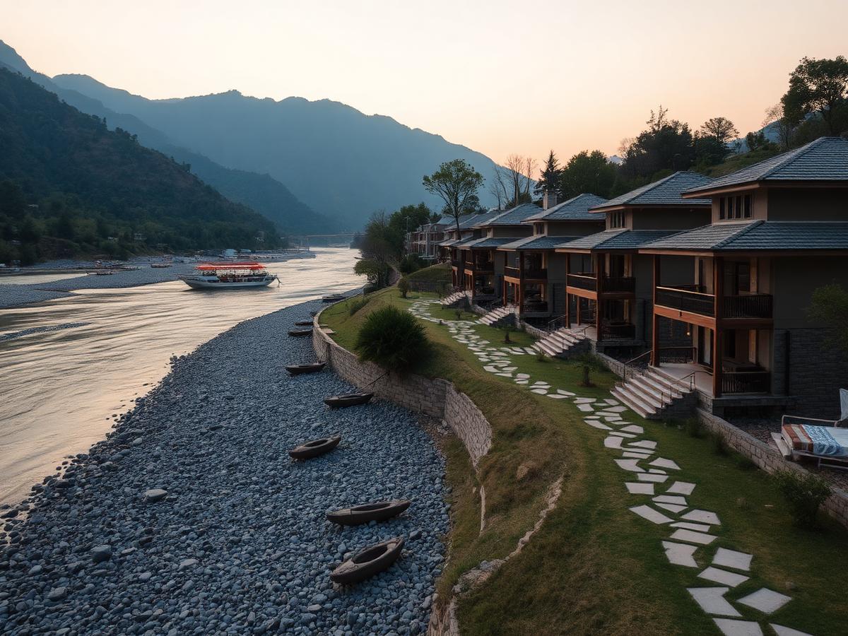 La Perle River Resort in Kosi River, Jim Corbett